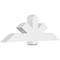 Ekena Millwork Kennewick Architectural Grade PVC Gable Bracket, 60"W x 20"H x 6"D x 6"F, 8/12 Pitch GBP060X20X0606KEN00 - alternate 1